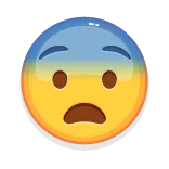 😨 lo lắng, emoji, lo âu, quan ngại, bồn chồn, sợ hãi telegram sticker