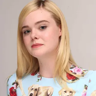 😔 Elle Fanning Elle Fanning, Schauspielerin, Promi, blond, Porträt whatsapp sticker