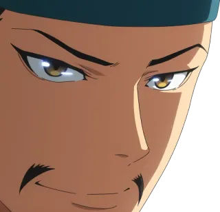 🙂 Anime, Personagem, Rosto, Expressão, Sorriso irônico telegram sticker