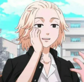 💫 Manjiro Sano Tokyo Revengers anime, character, Manjiro Sano, Mikey, Tokyo Revengers, manga telegram sticker