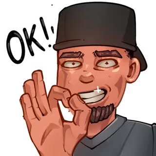 👌 OK!! ok, d'accord, geste de la main, approbation whatsapp sticker