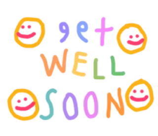 😃 GET WELL SOON Gute Besserung, Smiley, Gruß, Wünsche, Genesung whatsapp sticker