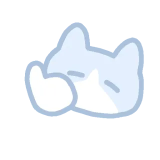 ☁️ chat, animal, dormir, mignon, geste whatsapp sticker