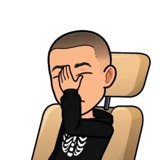 🌟 Avatar, Facepalm, Malu, Menyesal, Kecewa, Kerangka telegram sticker