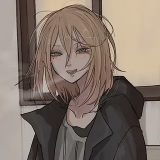 ☺️ anime, manga, cartoon, portrait, girl, young woman telegram sticker