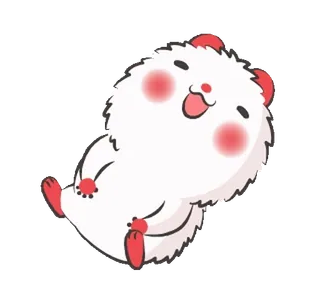 ☺️ mignon, dessin animé, doux, animal, joyeux whatsapp sticker
