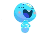 😂 Blob, Schattig, Karakter, Cartoon, Vriendelijk telegram sticker