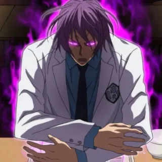 😠 Murasakibara Atsushi Kuroko's Basketball Аниме, Манга, Баскетбол Куроко, Мурасакибара Атсуши, Фиолетовый, Персонаж, Баскетбол whatsapp sticker