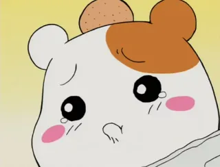 😢 Anime, Płacz, Słodki, Smutny, Chomik telegram sticker