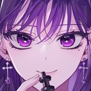 🔮 Anime, Manga, Karakter, Ungu, Catur, Pion telegram sticker