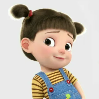 🦩 Dibujos animados, Niña, Linda, Niño, Personaje, Animación telegram sticker