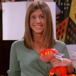 😬 Rachel Green Friends jennifer aniston, friends, série tv, rachel green, années 90, sitcom telegram sticker
