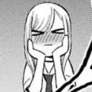 📀 Anime, Manga, Expression faciale, Fille, Mignon, Dessin animé telegram sticker