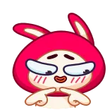 🥺 cartoon, cute, bunny, kawaii telegram sticker