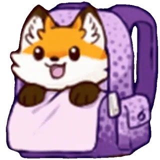 Твій Лис https://t.me/Mechtatel_dumki telegram emojis 🎒