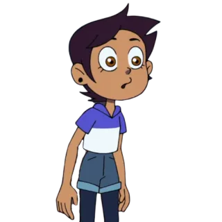 😦 Luz Noceda The Owl House dibujos animados, Disney, The Owl House, personaje, Luz telegram sticker