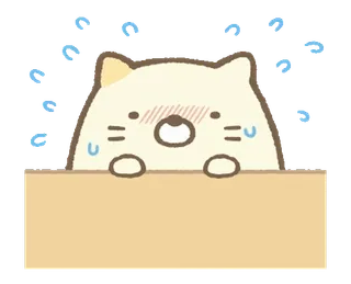 🍐 кот, милый, каваий, животное, стикер, мультфильм whatsapp sticker