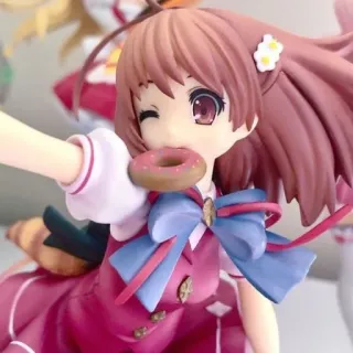 🍩 Anime, Figura, Rosquinha, Fofo, Kawaii, Japonês, Garota whatsapp sticker