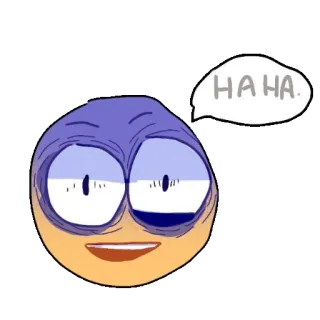 😰 HA HA. Emoji, Drôle, Mème, Rire telegram sticker