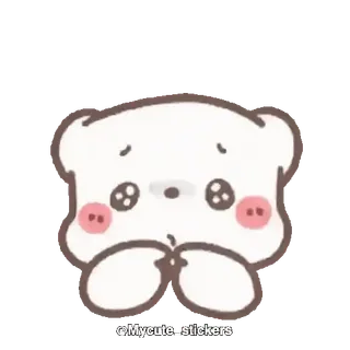 👉 Mycute stickers lindo, oso, animal, pegatina telegram sticker