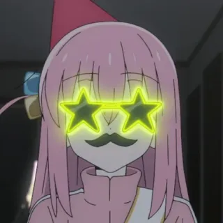 🥸 Anime, Cartoon, Stern, Brille, Party, Süß whatsapp sticker