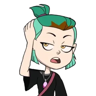 😒 Amity Blight The Owl House cartoon, anime, amity blight, the owl house, disgusted, character telegram sticker