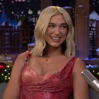 🖇 Dua Lipa Promi, Sängerin, Blond, Porträt, Frau, Dua Lipa whatsapp sticker