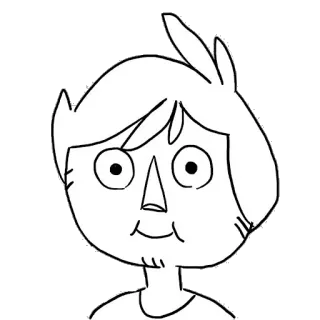 😇 만화, 스케치, 낙서, 캐릭터, 인물 사진, 선 그림, 그림 telegram sticker