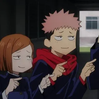 ➿ Yuji Itadori Jujutsu Kaisen Anime, Jujutsu Kaisen, Yuji Itadori, Personnages, drôle, Animation telegram sticker