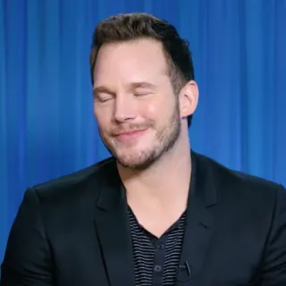 🐁 Chris Pratt aktor, selebriti, potret, foto kepala, pria telegram sticker