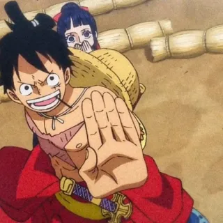 🍞 Luffy One Piece 动漫, 草帽, 海贼王, 路飞, 卡通 telegram sticker