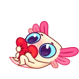 🌟 น่ารัก, อ็อกโซล็อต, หัวใจ, ความรัก, การ์ตูน, สติกเกอร์ telegram sticker