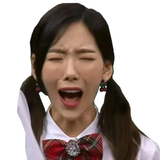 😭 женщина, лицо, выражение, школьница, веселая, портрет telegram sticker