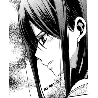 😤 APRETAR Manga, Anime, Fille, Triste, Larmoyant whatsapp sticker