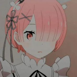 ✨ Ram Re:Zero Anime, Ram, Re Zero, Maid, Mignon, Manga telegram sticker