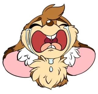 😭 pleurer, triste, dessin animé, émotion, larmes, détresse telegram sticker