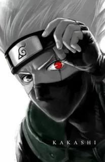 😈 Kakashi KAKASHI anime, ninja, character, kakashi, naruto telegram sticker