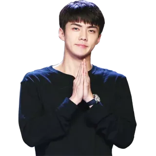 🙏 kpop, idol, asian, male, handsome, prayer whatsapp sticker