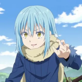 🦕 Rimuru Tempest That Time I Got Reincarnated as a Slime Anime, Rimuru, Tempest, Meine Wiedergeburt als Schleim whatsapp sticker