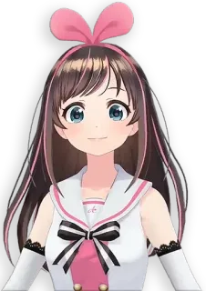 😃 Kizuna AI Anime, Youtuber Virtuale, Vtuber, Kizuna AI, Personaggio, Carino whatsapp sticker
