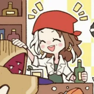 ☔️ anime, pirate, character, smiling, cute, sticker telegram sticker