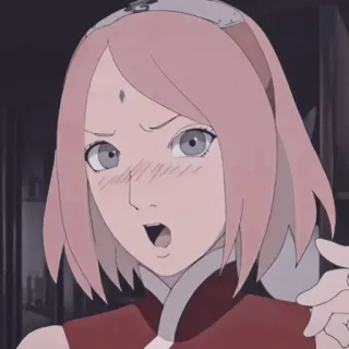 😊 Sakura Haruno Naruto Anime, Ninja, Sakura, Naruto, Scioccato telegram sticker
