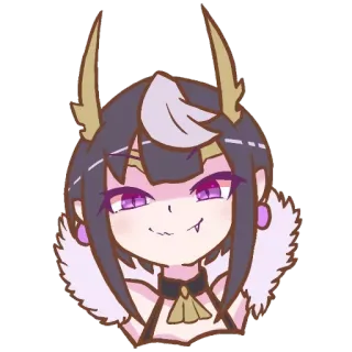 🙂 anime girl, cartoon, illustration, sticker, kawaii telegram sticker