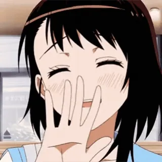 🤎 anime, happy, girl, cute, blush telegram sticker