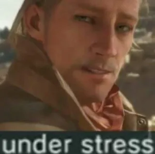 😔 under stress stress, inquiet, préoccupé, personne telegram sticker