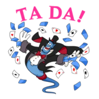 🤗 TA DA! Magie, Auftritt, Karten, Unterhaltung, Dschinn, Show whatsapp sticker
