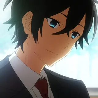 ✏️ Izumi Miyamura Horimiya Anime, Manga, Escuela, Romance, Lindo telegram sticker