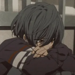 ⛓ Anime, Traurig, Emotional, Teenager, Junge telegram sticker