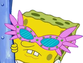🕶 Spongebob Squarepants Spongebob, Cartoon, Brille, Lustig, Nickelodeon telegram sticker