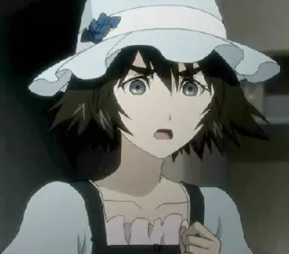 😕 Kurisu Makise Steins;Gate Anime, Féminin, Personnage, Steins;Gate, Kurisu Makise telegram sticker
